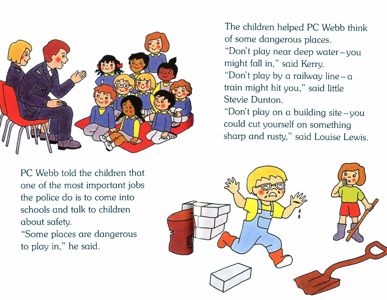 Ladybird - Topsy Tim Books - Meet The Police (07),绘本,绘本故事,绘本阅读,故事书,童书,图画书,课外阅读